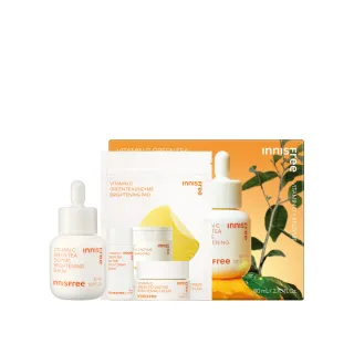 【INNISFREE】官方直營 維他命C精華全能淨白限量禮盒(美白/淡斑精華30ml)