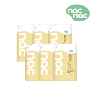 【nac nac】酵素奶瓶蔬果洗潔精補充包600ml*6(奶瓶玩具清潔/蔬果清潔)