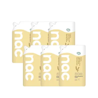 【nac nac】酵素奶瓶蔬果洗潔精補充包600ml*6(奶瓶玩具清潔/蔬果清潔)