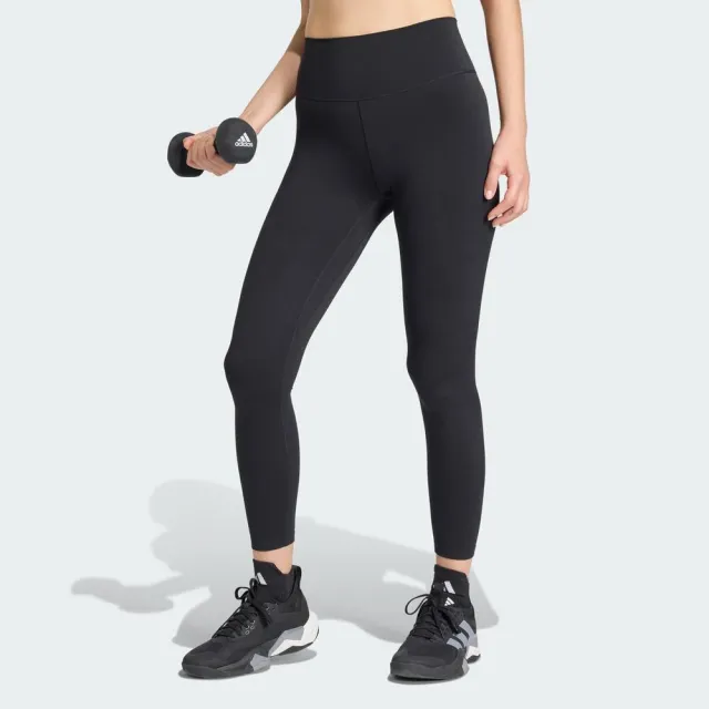 【adidas 愛迪達】愛迪達 All Me 7::8 L 女 緊身/內搭褲 運動 瑜珈 訓練 黑 亞版(JY8577)
