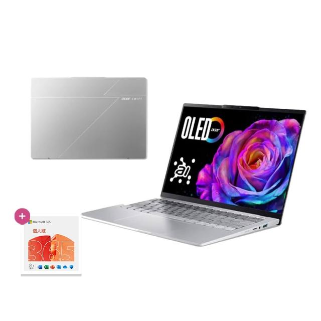 【Acer】微軟M365組★14吋Ultra 5輕薄效能AI筆電(Swift Go/EVO/SFG14-74-55TY/Ultra 5-225H/32G/512G/W11)