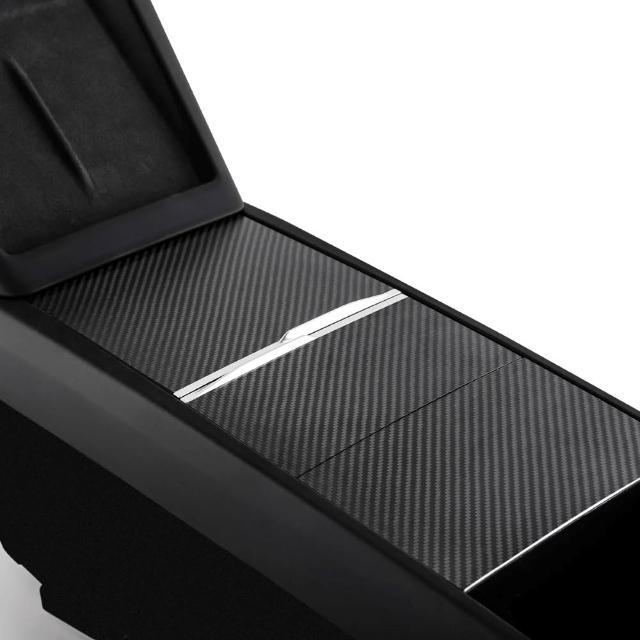 特斯拉 Model 3/Y/煥新版3/煥新版Y 真碳纖維中控面板保護罩-啞光(中控真碳纖維保護貼)