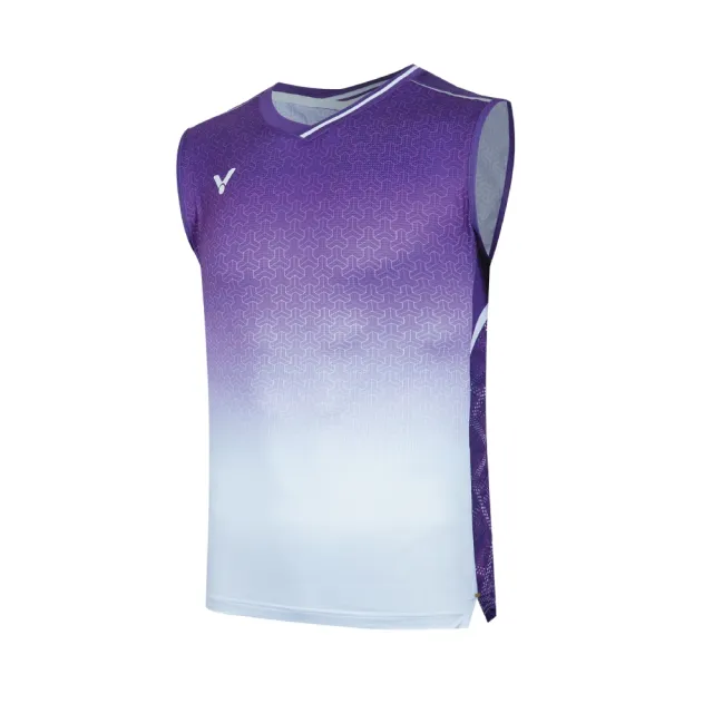 【VICTOR 勝利體育】李梓嘉專屬賽服背心 中性款(T-55003 D/J/W 密褐/迷迭紫/鎏金)