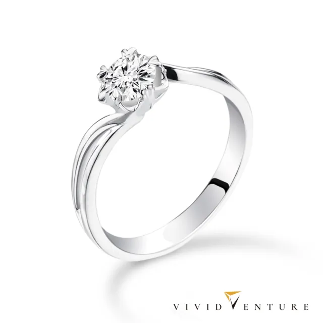 【Vividventure 亞帝芬奇】鉑金 GIA 50分 FSI2 3VG 八心八箭 天然鑽石 真鑽 戒指 奔向愛