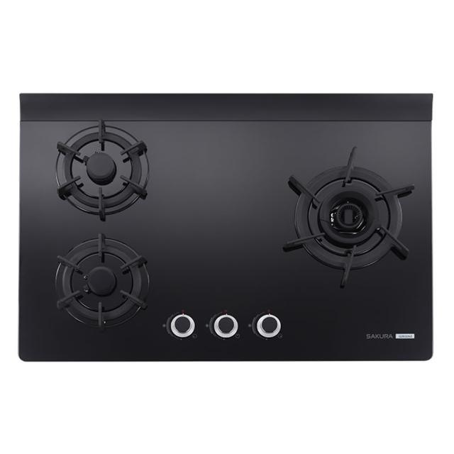 櫻花牌 G-2932 三口瓦斯爐 雙炫火電子連續點火 臺灣製耐熱強化玻璃爐臺 第一級能源效率 液化瓦斯專用