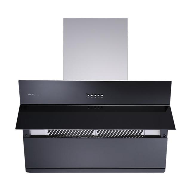 【SAKURA 櫻花】90CM近吸式大風機增壓磁吸油網除油煙機(R7615XL 原廠技師安裝保固服務)