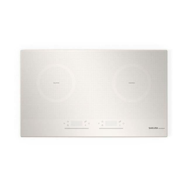 【SAKURA 櫻花】雙口觸控滑動式八段IH感應爐-時尚白(EG2350G 原廠技師到府基本安裝)
