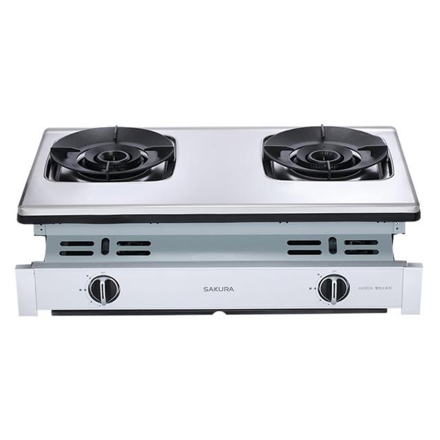 【SAKURA 櫻花】聚熱焱雙炫火二口嵌入式安全爐(G6902A 原廠保固安裝服務)