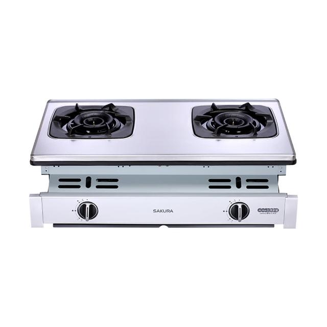 【SAKURA 櫻花】二口雙炫火珍珠壓紋嵌入爐(G-6900 原廠保固安裝服務)