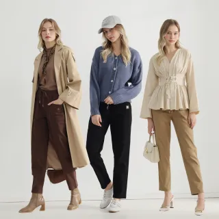 YASA 粗腿救星酵洗棉修身褲