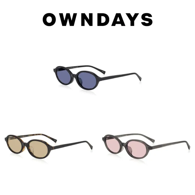 【OWNDAYS】BACK in BLACK系列橢圓調光變色太陽眼鏡(OB2009G-5A)