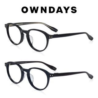 【OWNDAYS】BACK in BLACK系列波士頓膠框眼鏡(OB2019G-5A)