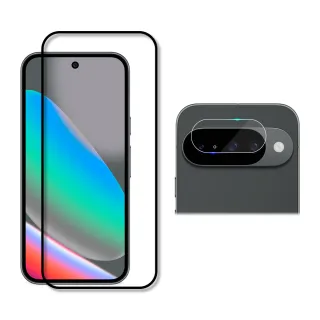 【RedMoon】Google Pixel 10 Pro XL/10a/10Pro/Pixel10 手機保護貼2件組 9H玻璃保貼+厚版鏡頭貼