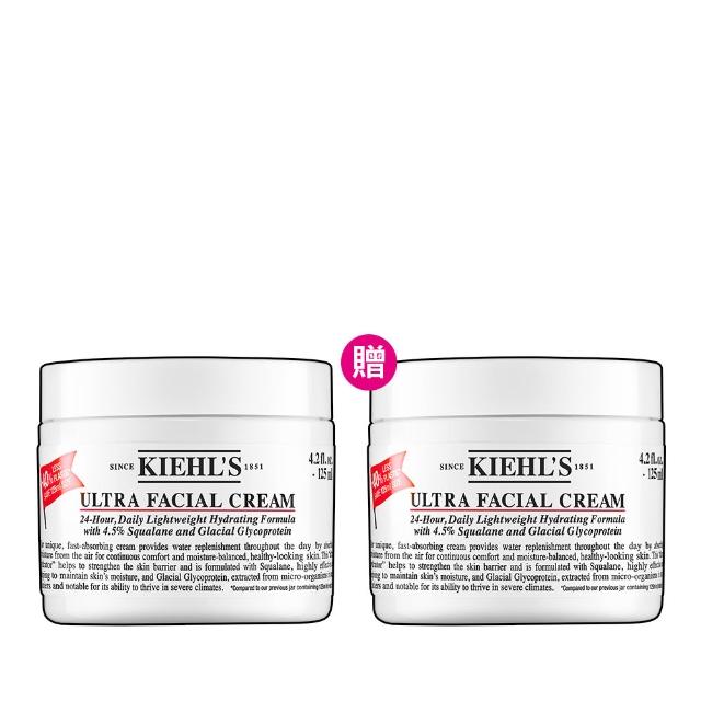 【契爾氏】官方直營 冰河醣蛋白舒敏修護保濕霜125ml(Kiehl’s/全新升級/大瓶裝/買1送1)