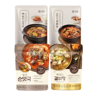 【韓味不二】韓國美味即食湯包400gx1包(香辣血腸湯/香辣馬鈴薯排骨湯/無骨牛排骨湯/火辣炒碼湯)