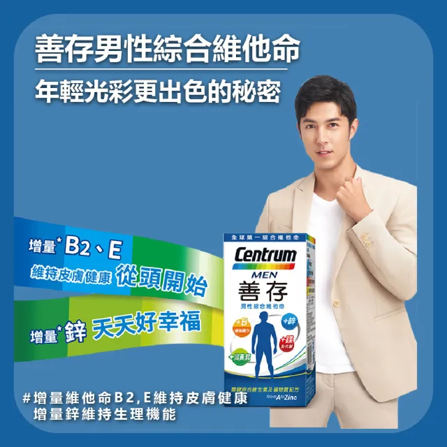【CENTRUM 善存】2瓶組-男女綜合維他命(280錠/瓶)