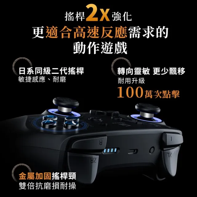 【GAME’NIR】PC Switch七代ProX-Legend7Ds 魔物傳說特仕Ds版 荒嶺/雷爪 遊戲手把控制器(玩魔物寶可ZA推薦)