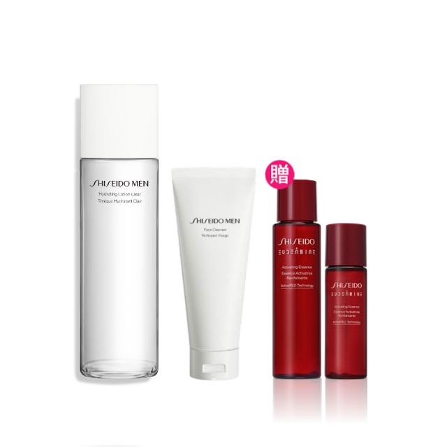 【SHISEIDO 資生堂國際櫃】男人極致保濕潔膚乳125mL+男人極致保濕調理露150mL(乳液/男性保養/保濕/撫紋)