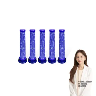 【綠綠好日】適用 Dyson V6/V7/V8/DC58/DC59/DC62/SV03/SV04/SV07/SV08/SV09(五入組 手持吸塵器前置濾網)