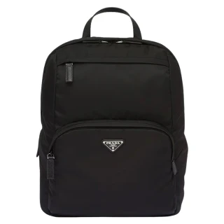 【PRADA 普拉達】2VZ104 黑 經典三角牌(Re-nylon後背包)