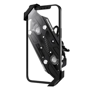 【GUARDAMPER】黑刃 專業抗震手機座 後照鏡 管夾款(手機支架 機車用品 導航架 避震 抗震抗衝擊)