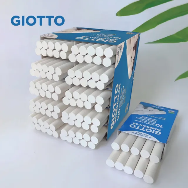 【GIOTTO】無毒環保粉筆-校園白色100入(抗敏感 少灰 安全)