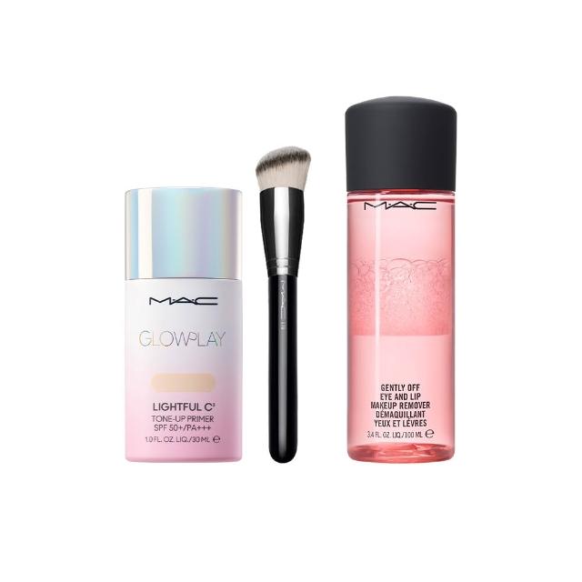 【M.A.C】全新上市 超漾光妝前特惠組(超漾光高防曬妝前乳SPF50+&170專業時尚彩妝刷)