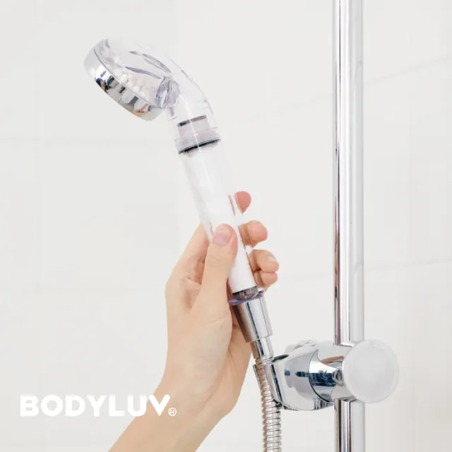 【BODYLUV】純淨完美蓮蓬頭+純淨完美蓮蓬頭濾芯6入(一年份組合)