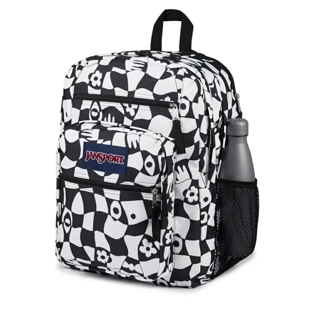 【JANSPORT】雙11 Big Student 後背包 運動包 雙肩背包 幾何印花(JS0A47JKLN9)