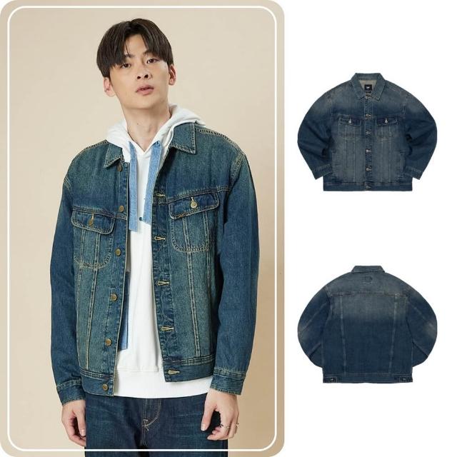 【Lee】男裝 牛仔外套 / 復古刷色 淺藍洗水 舒適版型(LB514005202)