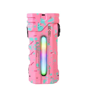 【LOOP GEAR】電筒王 SK05 PRO(限量僵屍粉 4360流明 405米 4合1 EDC手電筒 聚泛光多彩側光 磁吸 TYPE-C)