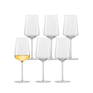 【ZWIESEL GLAS】德國製 Vervino 類手工夏多內白酒杯487ml 6入組(白酒杯/類手工杯/品酒杯)