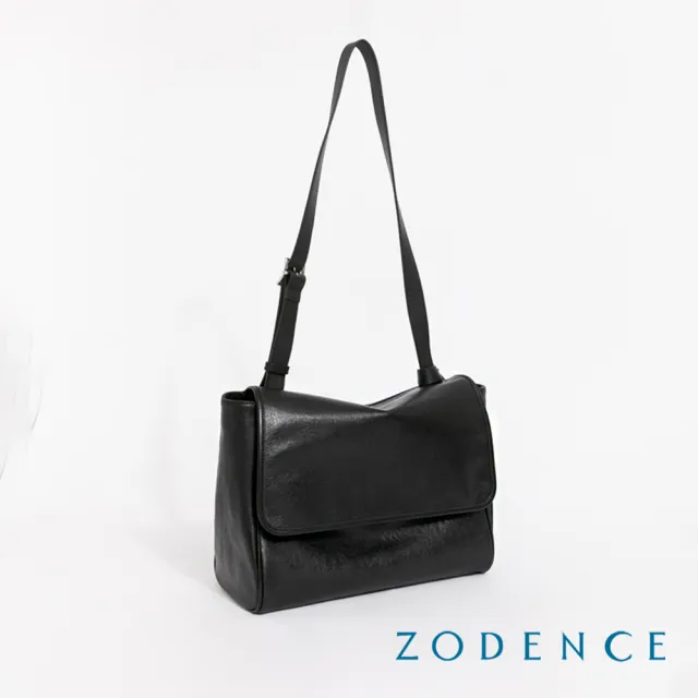 【ZODENCE 佐登司】MYRA植鞣真皮極簡個性長方肩背大包(多色/新品)