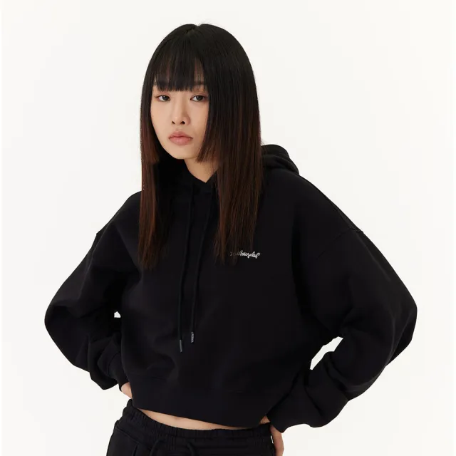 【Mark Gonzales】女裝 MG LOGO OG 短版帽T-黑色