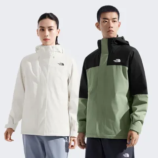 【The North Face 官方旗艦】中性款防水透氣抓絨內裡三合一外套(多款任選)