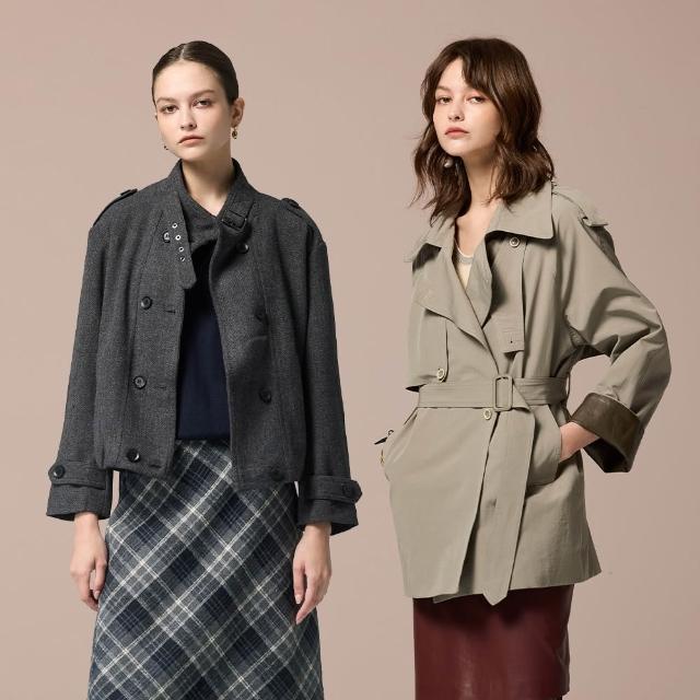 【MON’S】法式精品經典風衣外套/毛呢外套(2款多色任選)