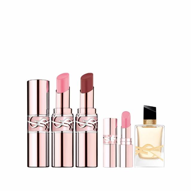 【YSL】官方直營 情挑誘光潤唇膏2入組(水潤唇膏/精品潤唇膏/護唇膏)