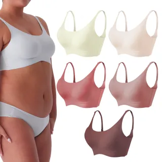 【24HRS】經典款 親膚無痕內衣加大款4色任選(無鋼圈內衣 女內衣 女內著 背心式)