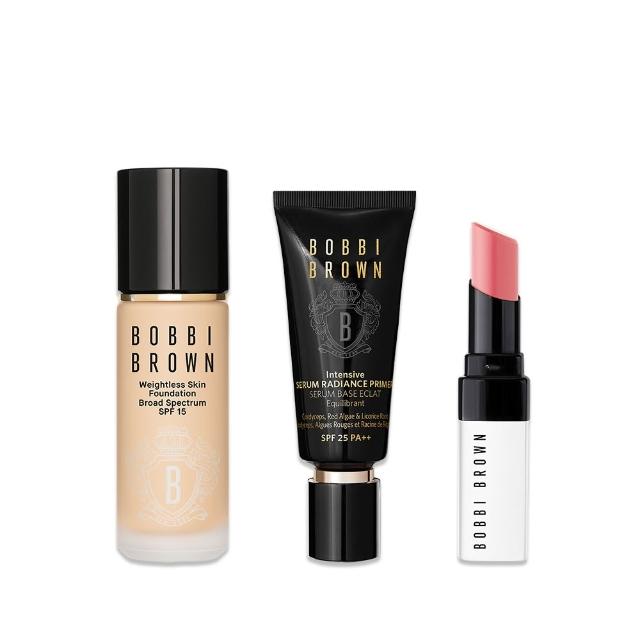 【Bobbi Brown 芭比波朗】持久無瑕底妝組(霧光持久粉底液30ml+冬蟲夏草精華亮膚持妝乳SPF PA++ 40ml/防曬)