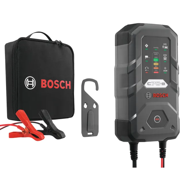 【BOSCH 博世】C70-B 升級版/智慧型脈衝式電瓶充電器(電池充電器)