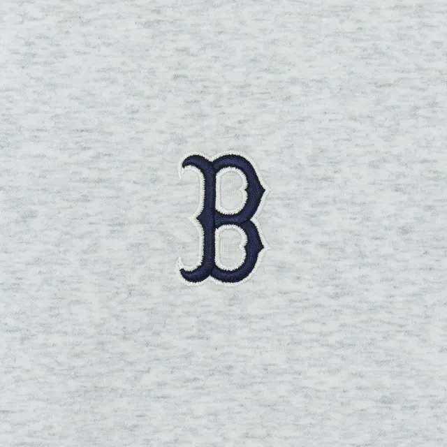 【MLB】背後大Logo刷毛連帽上衣 帽T 波士頓紅襪隊(3AHDB0756-43MGL)