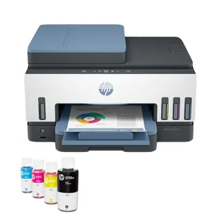 【HP 惠普】官方直營 搭1組1黑3彩墨水★Smart Tank 795 Wifi連續供墨傳真複合機(28B96A)