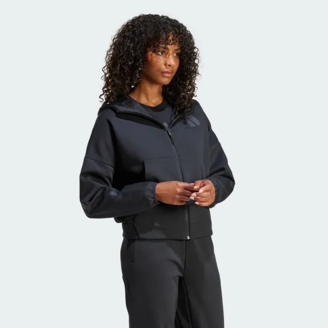 【adidas 愛迪達】Z.N.E. 連帽外套 女 JE7848
