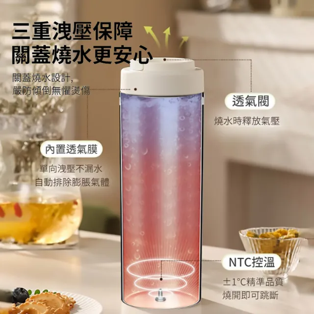 316不鏽鋼數顯燒水杯 電熱水壺 便攜燒水壺 加熱恆溫壺 保溫杯