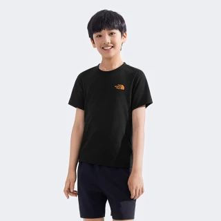 【The North Face】短袖上衣 童裝 大童 男女童 吸濕排汗 TEEN SUMMER TRAVEL SS TEE 黑 NF0A8DD3JK3