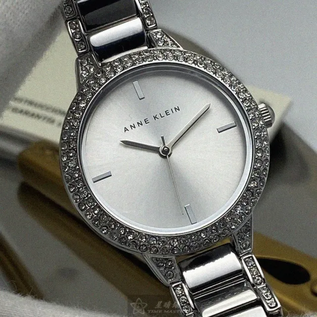 【ANNE KLEIN】ANNE KLEIN安妮克萊恩女錶型號AN00563(銀色錶面銀錶殼銀色精鋼錶帶款)