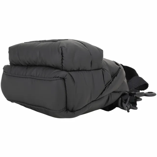 【Balenciaga 巴黎世家】Explorer 字母標籤背包造型膨尼龍手提 斜背包-黑色(斜背包)