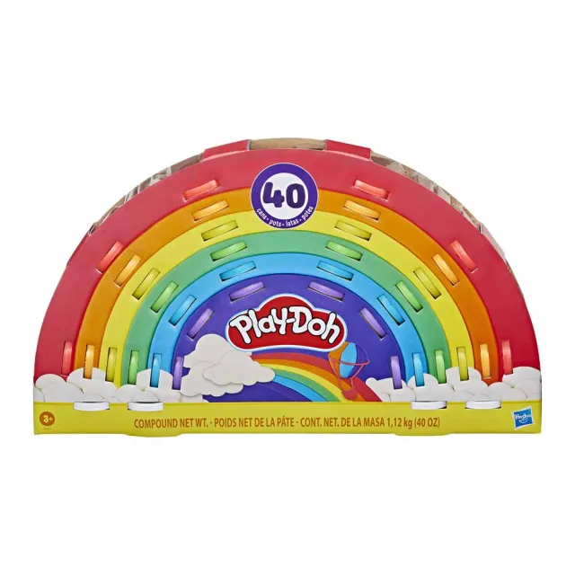 【PLAYDOH 培樂多】MOMO獨家 彩虹黏土40色