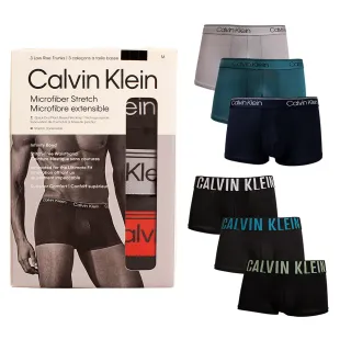 【Calvin Klein 凱文克萊】CK男內褲 超細纖維合身短版 低腰男四角內褲 3件組(CK內褲-多款任選)