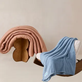 【青鳥家居】石墨烯恆溫好好睡奶蓋被+絨絨毯2件組(奶蓋被/絨絨毯/毛毯/冬被)